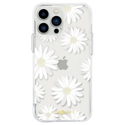 Husa Case Mate Tough Print glitter daisies Apple iPhone 13 Pro Max, transparent
